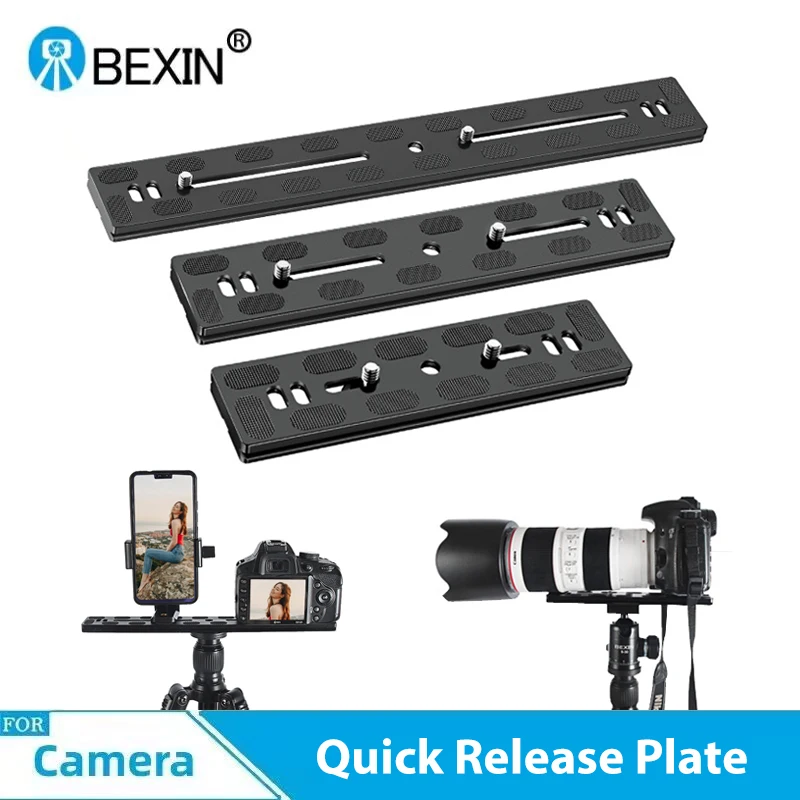 BEXIN Universal Quick Release Plate Tripod Mount Adapter Base Plate with 1/4 Screw For Dslr Camera Arca Swiss Tripod Ball Head