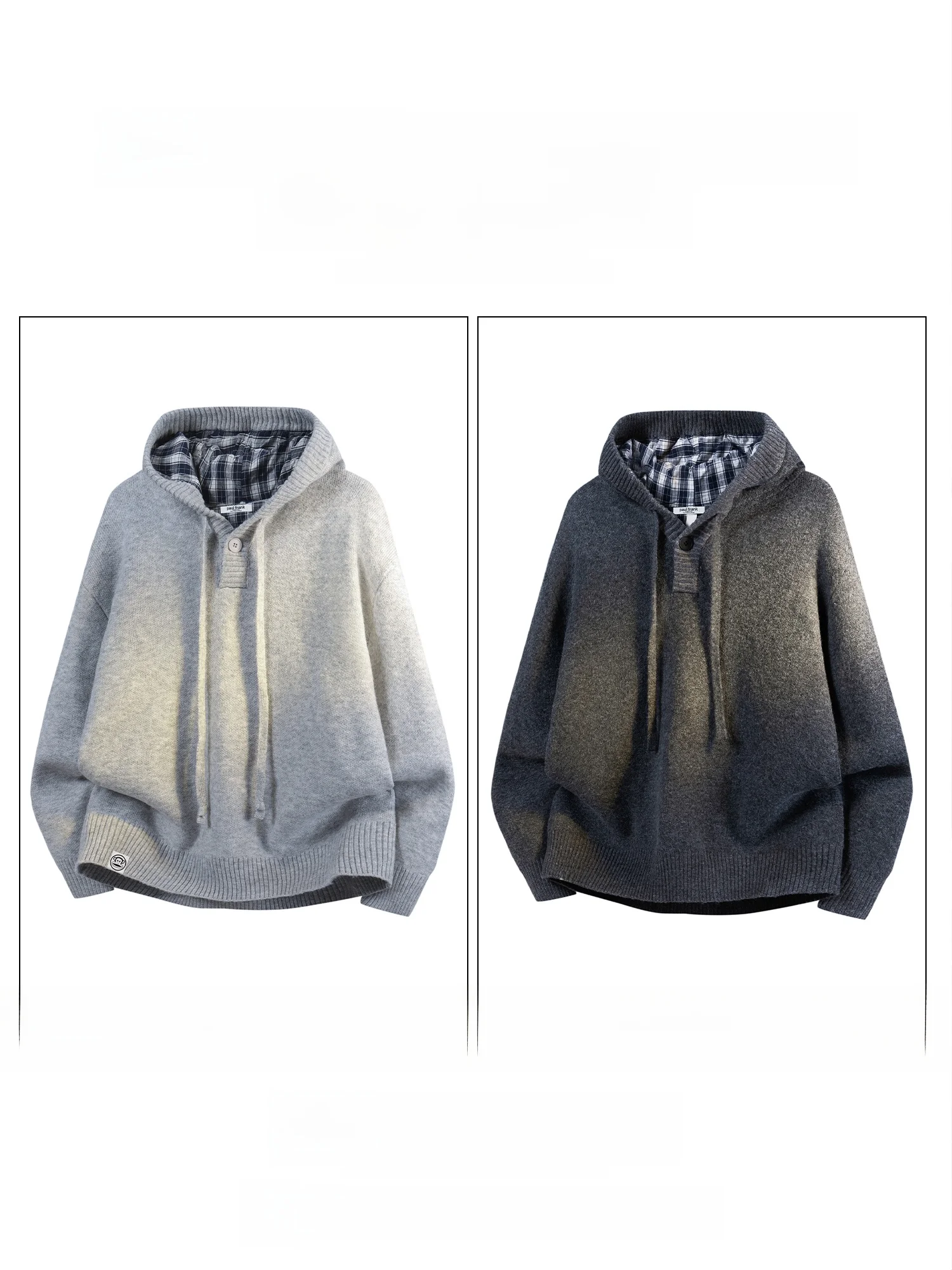 PaulFrank Heavyweight Thiened eep Knitted Sweater Men's Casual Simple All-Match Autumn Winter Sweater Jaet