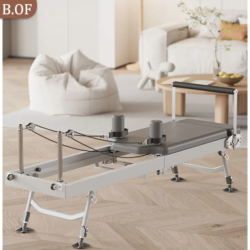 Foldable Pilates Reformers Home Gym Fitness Equipment Aluminum Alloy Pilates Bed Yoga Studio Exercise Sports Machine
