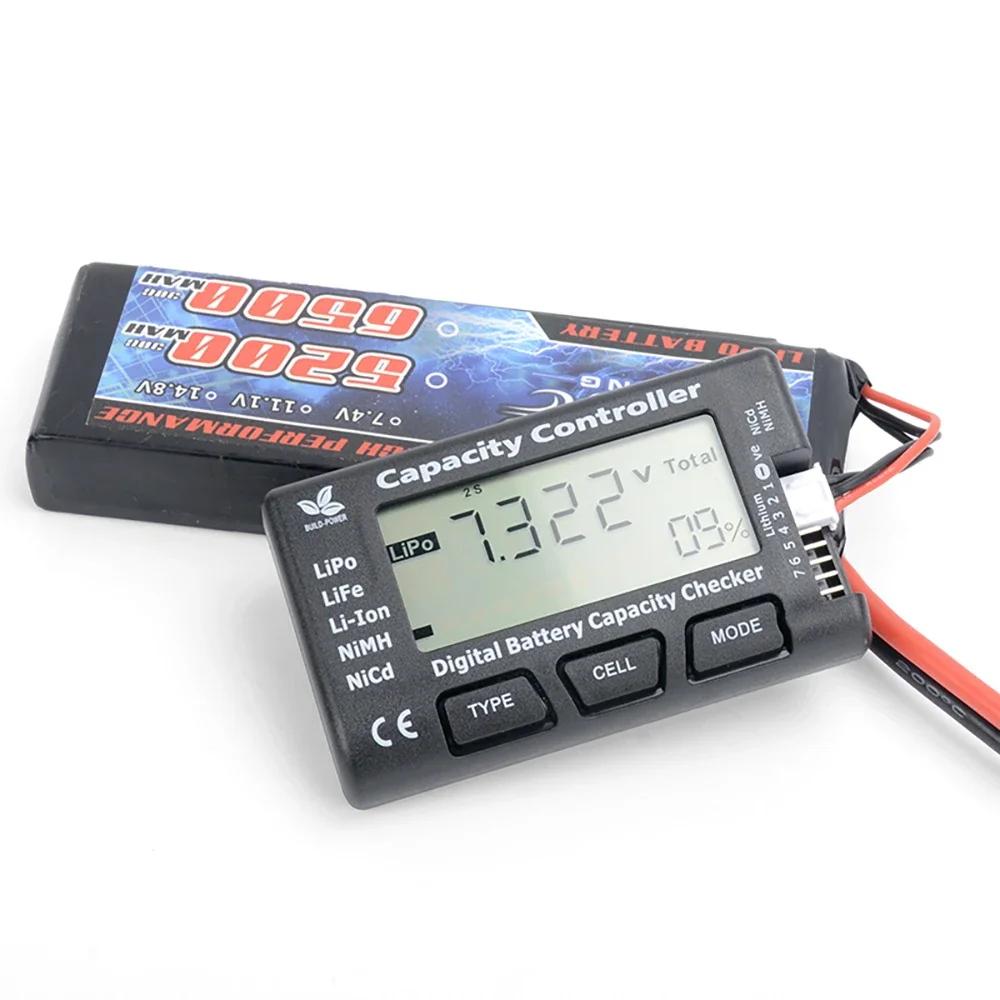 Wielofunkcyjny tester napięcia i pojemności do modeli RC LiPo LiFe NiMH NiCd Li-Ion 1-7S
