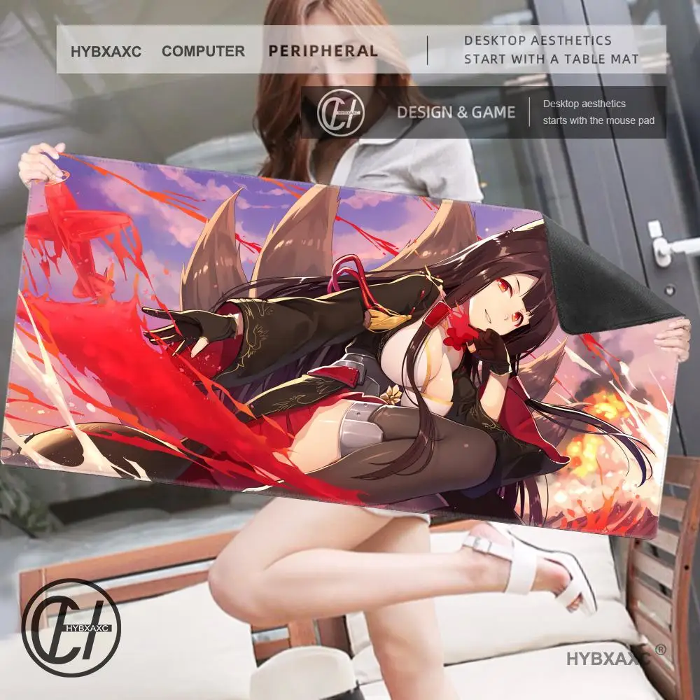 Akagi A-Azur Lane Mousepad لوحة ماوس ألعاب كبيرة LockEdge سميكة لوحة مفاتيح الكمبيوتر الجدول حصيرة مكتبية