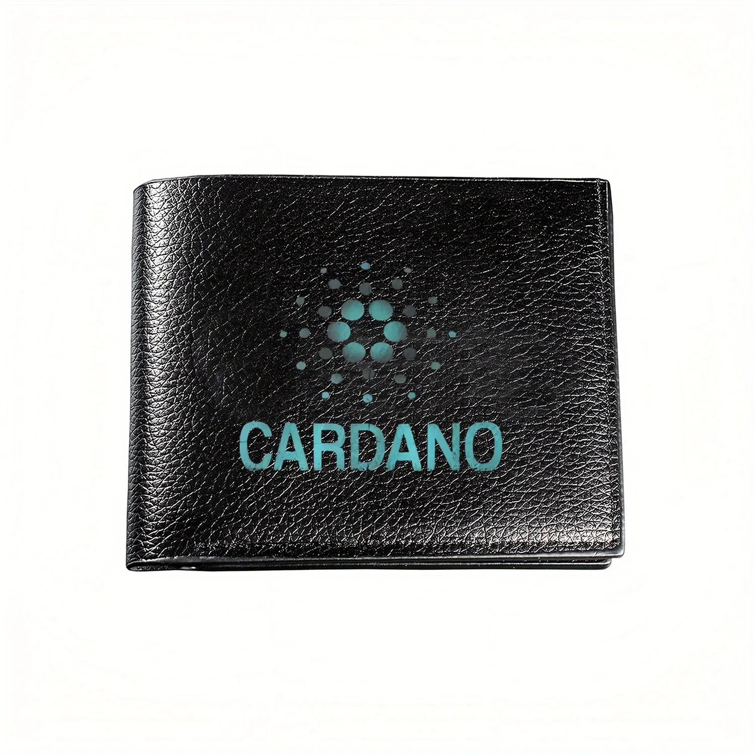 Cardano Crypto Logo : Technologie financière décentralisée Business Hommes Casual Élégant Simple Pratique Qualité Portefeuille Imprimé élégant