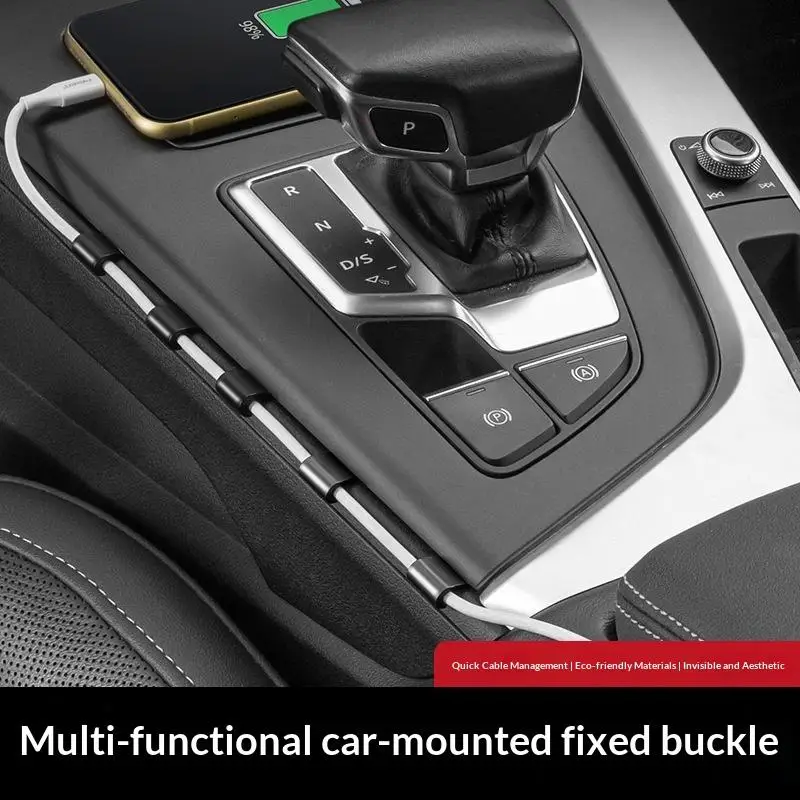6/12Pcs Car Universal Cable Clip Mini Self-Adhesive Wire Holder USB Line Multi-functional Fixed Wire Clip Interior Accessories