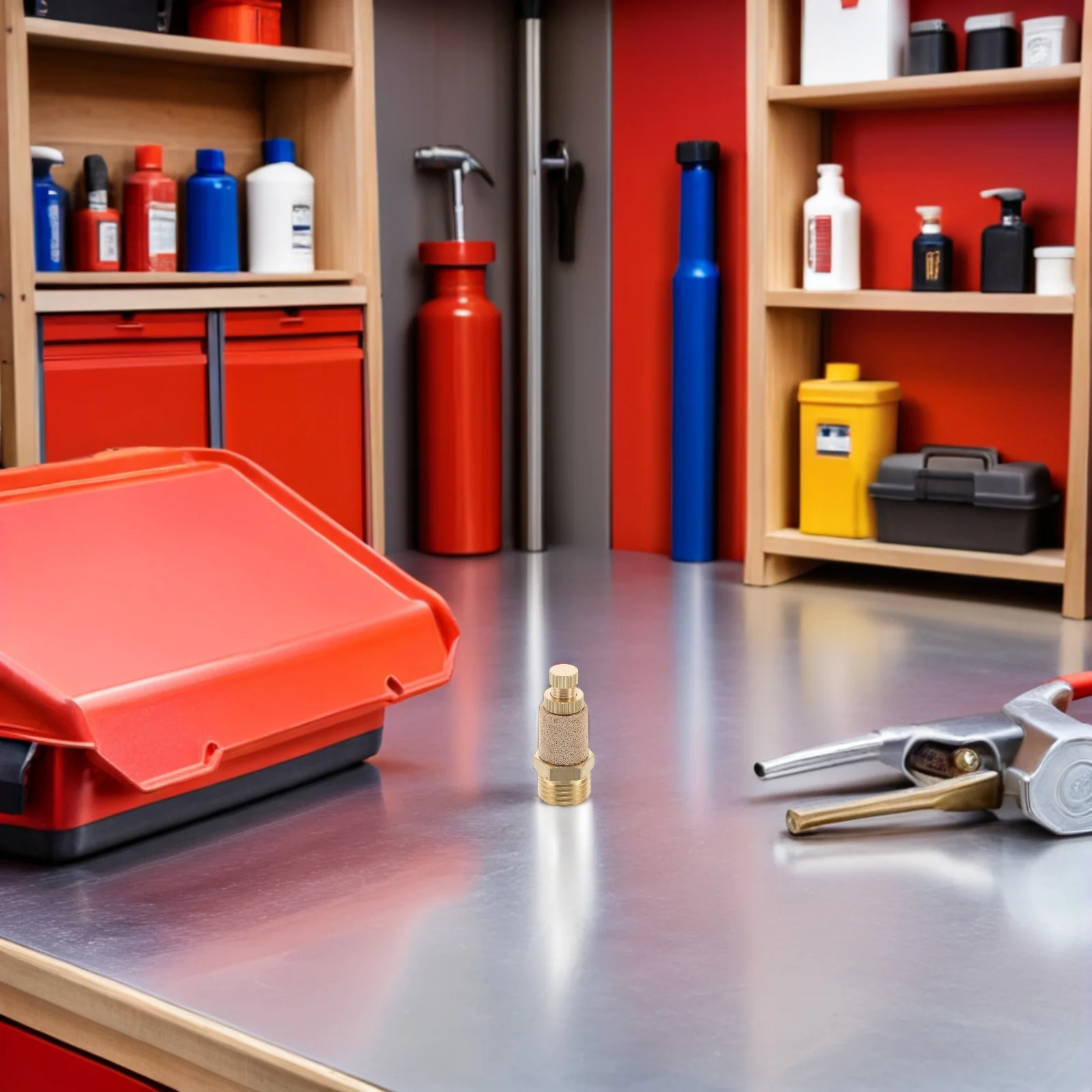 

5Pcs Pneumatic Muffler Brass Hex Shape Noise Filter Air Exhaust Muffler Air Compressor Accessories Hose Fitting