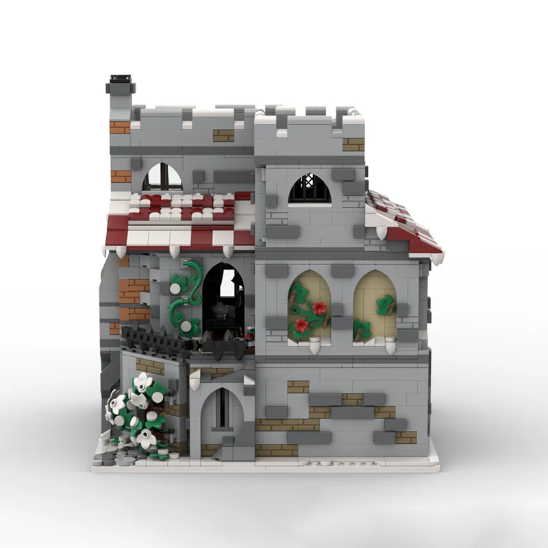 Medieval Castle Model  Moc Building Bricks Snow Horror Village Model Building Technology Modular Blocks Construstion Toy Gifts