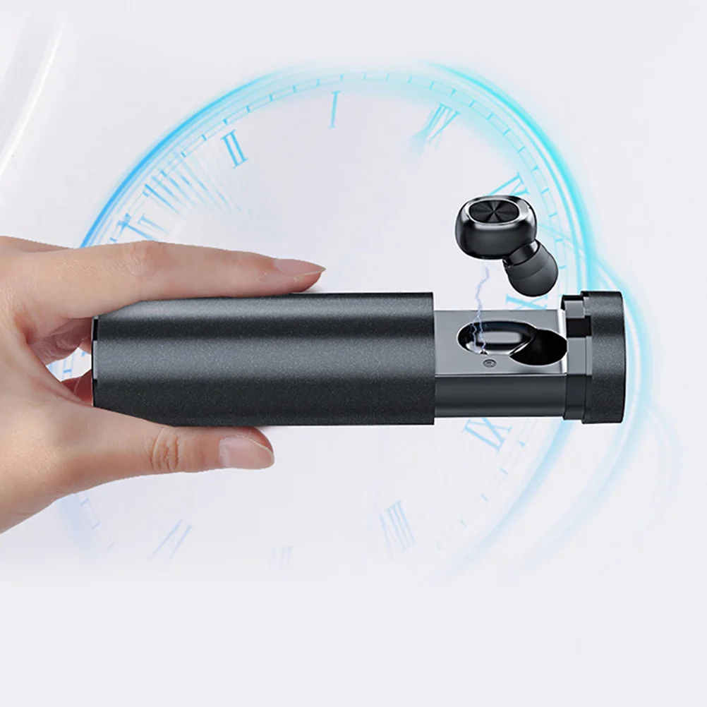 

Wireless Earbuds Headphones Black Graphene Diaphragm Touch Control Dual Connect Led Display Waterproof