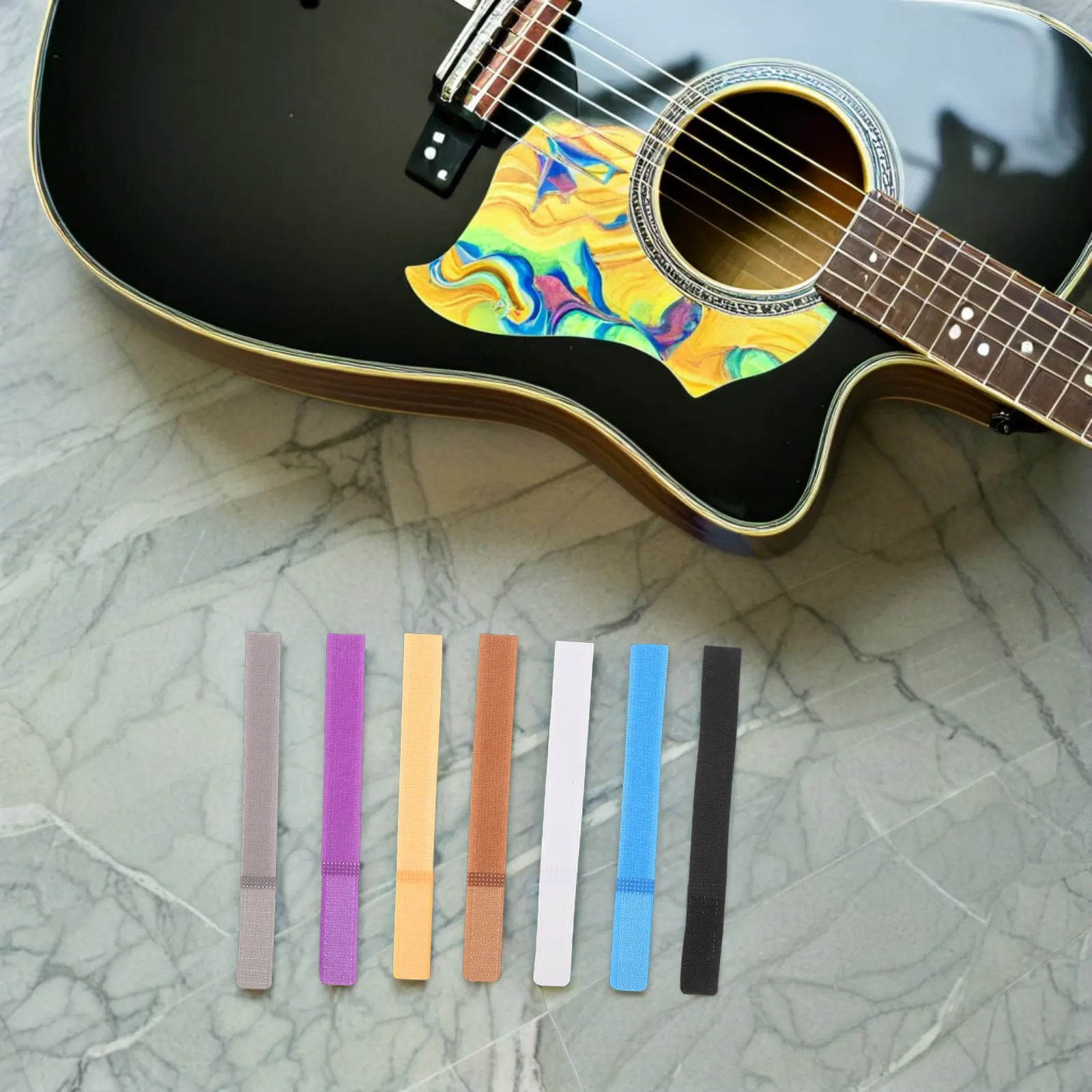70Pcs Reusable Cable Ties for Cords Hook Loop Wire Organizer Straps Cable Management for Guitar Speaker Microphone Studio Home
