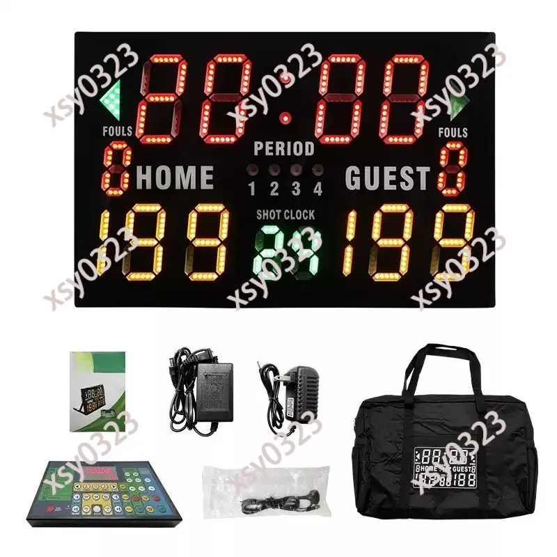 Rechargeable Basketball Electronic Scoreboard LED 24s Countdown Timer for Referee