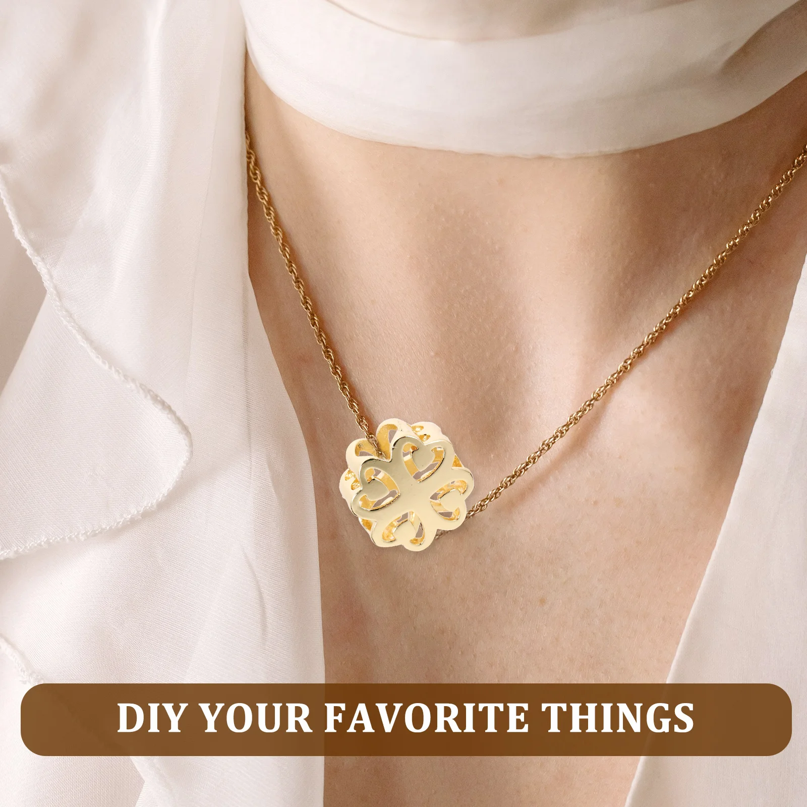 

5Pcs Shaped Copper Beads for DIY Jewelry Making Bracelet Crafting Small Spacer Beads for Fine Jewelry Accessories Gift