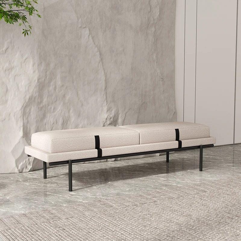 

Entry door shoe change stool Italian light luxury household door bench high-end cloakroom bedside stool