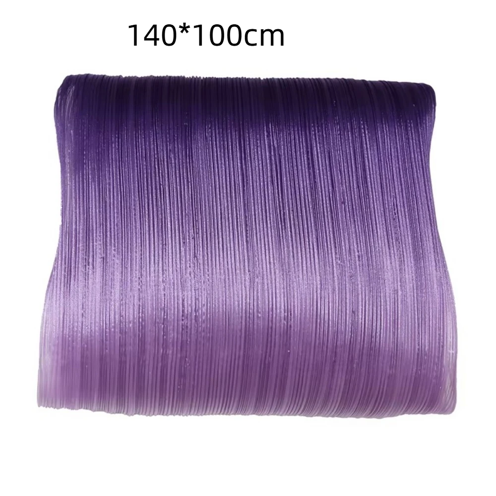 Fashion Gradient Color Pleated Texture Fabric DIY Bright Organza Mesh Fabric Handmade Designer Fabric Wedding Background