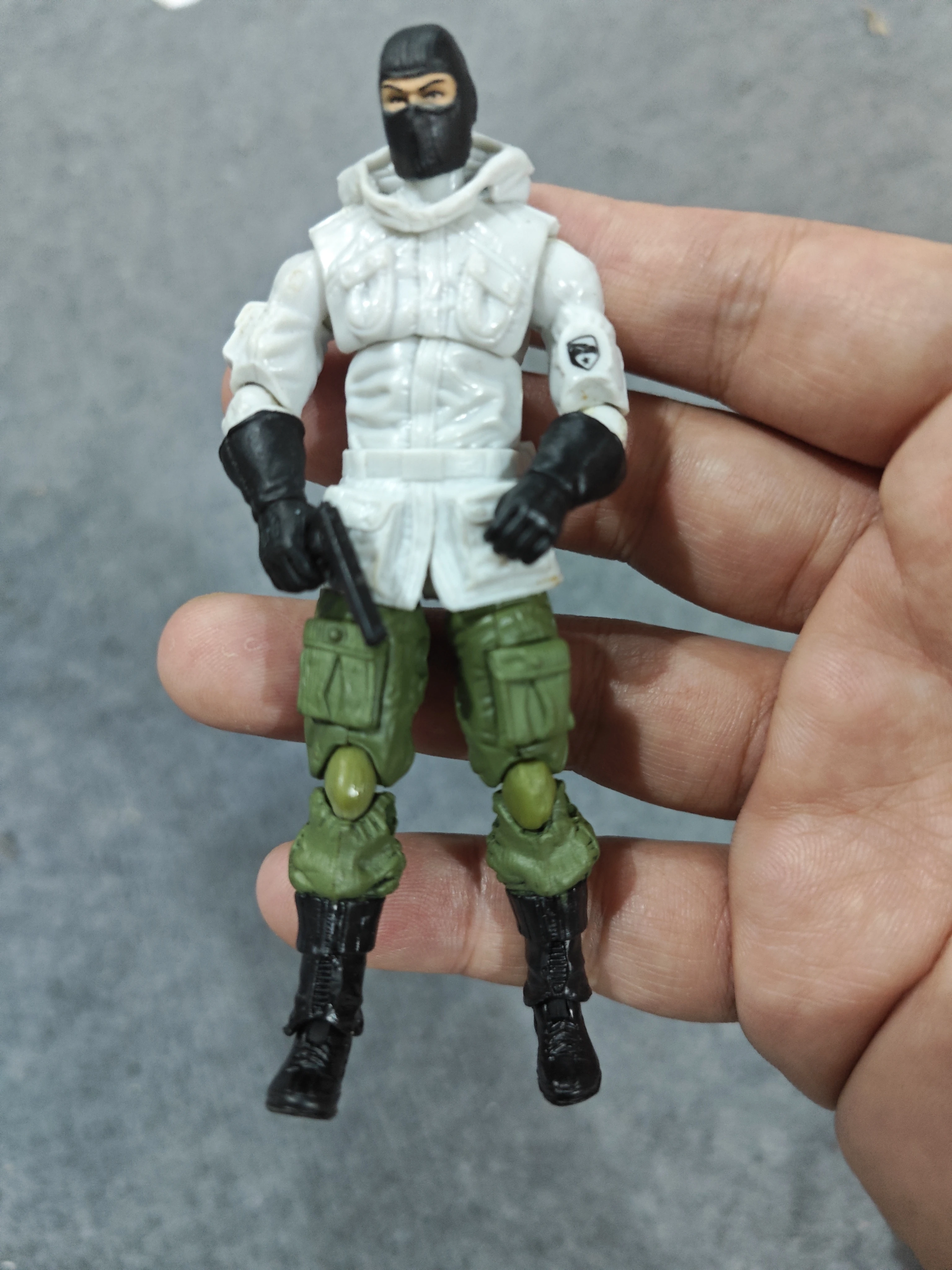 حقيقي السائبة البضائع لا صندوق 1/18 3.75 بوصة القوات الخاصة بيثون الزي الأحمر ثلج الثلوج القط الجندي دمية في الأوراق المالية #4