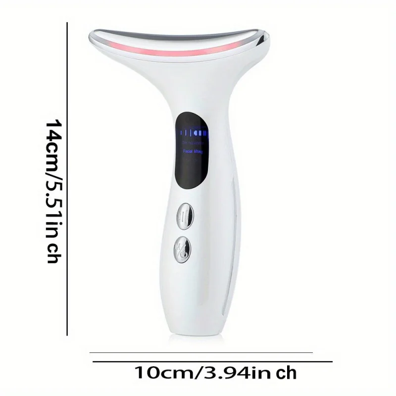 جهاز تدليك الاهتزاز للوجه والرقبة للوجه والرقبة آلة رفع الوجه مكركرنت العلاج بالضوء الأحمر المضاد للتجاعيد #5