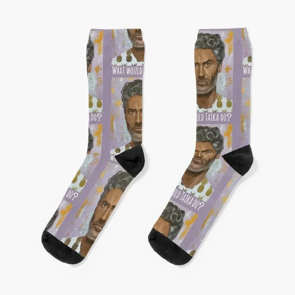 

Taika Waititi Socks Rugby hiphop gift Non-slip Socks For Men Women's