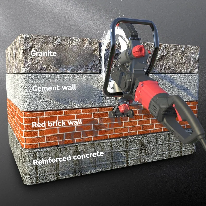 8900W Ring Saw Concrete Wall Cutter High Frequency Brushless Portable Dustless High Power Cutting Machine 220V