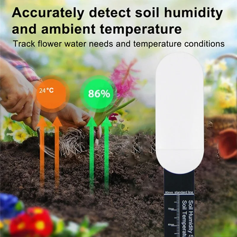 

ABBO-Zigbee Smart Soil Tester 3PCS Temperature Meter Moisture Humidity Sensor Via Tuya APP Real-Time Monitoring Plant Monitor