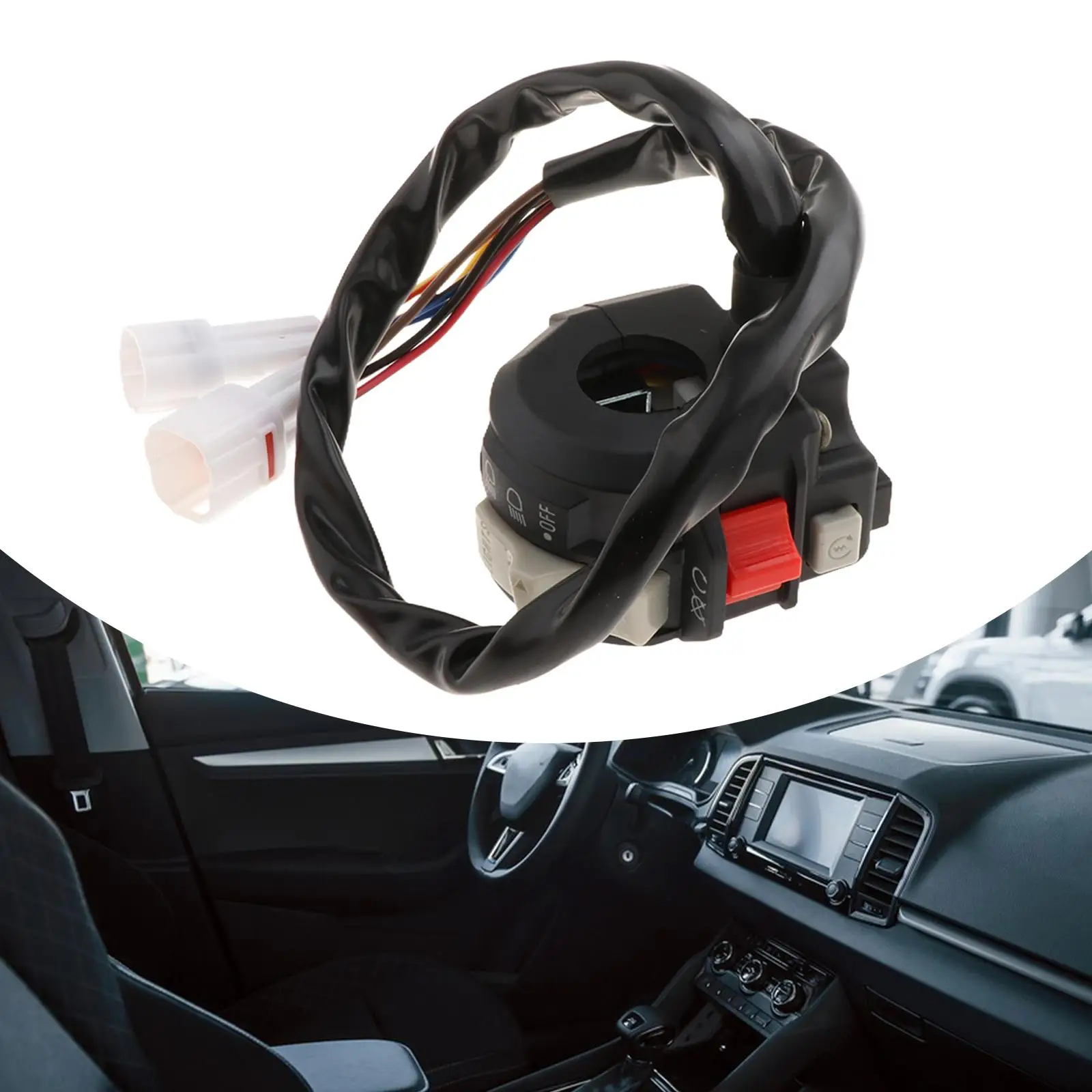 

ABS Plastic Left Handlebar Switch Repair Part for Yamaha ATV Headlight Kill Off Control Assembly