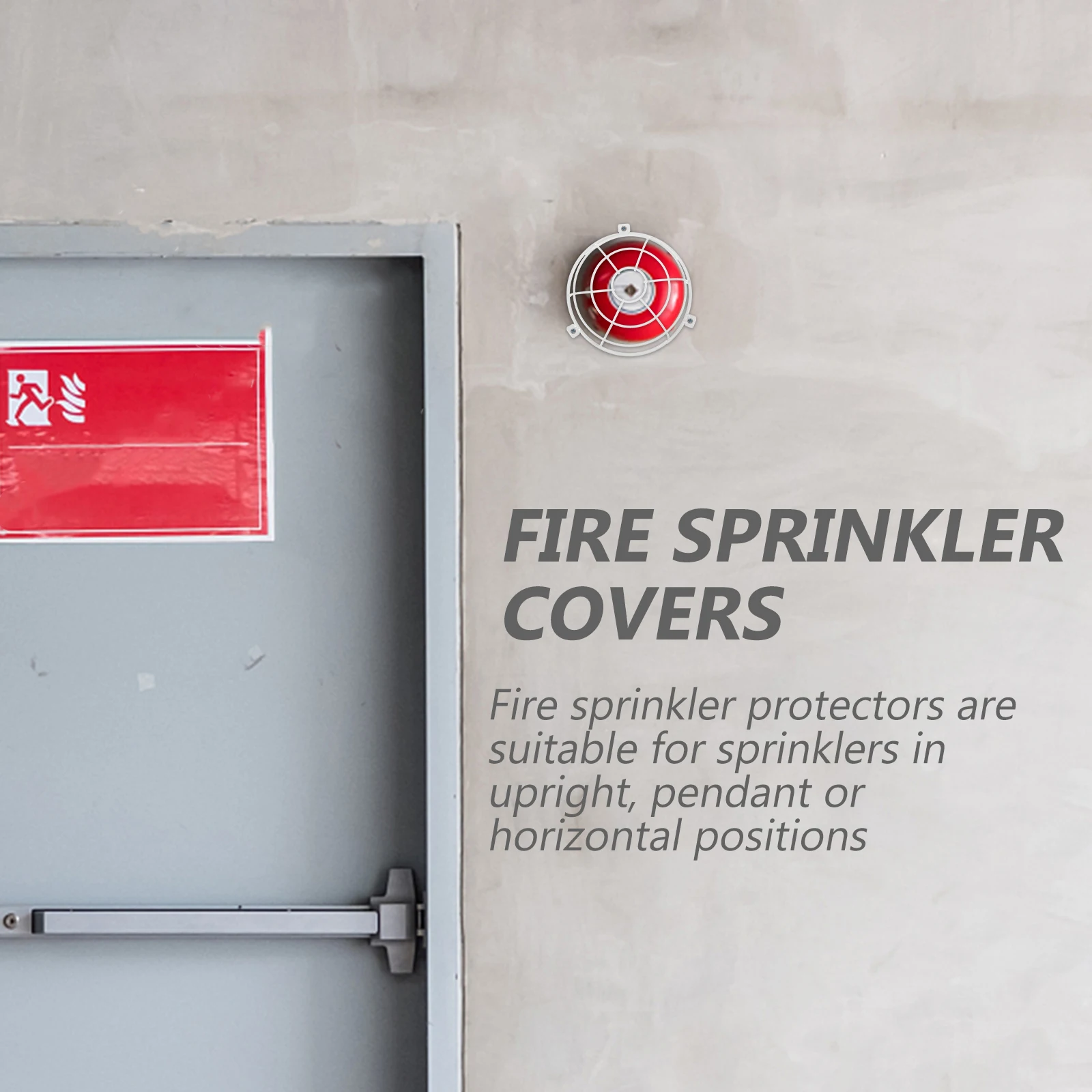 

Sprinkler Head Protector Guard Fire Sprinkler Cover for Upright Pendant Horizontal Positions Lawn Solar Light System