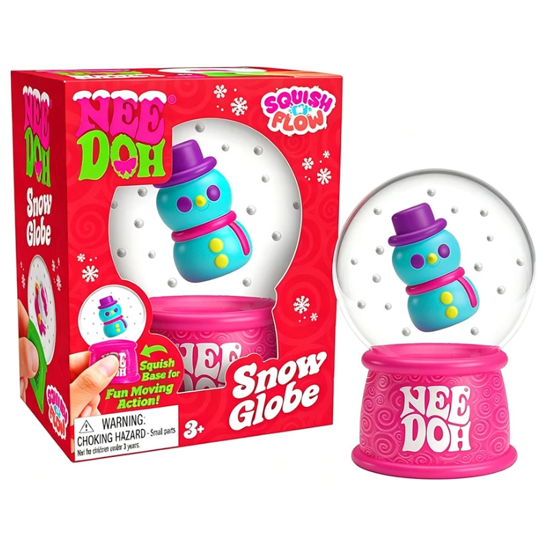 NeeDoh Snow Globe Stress Ball Anti Anxiety Squeeze Fidget Toy For ADHD Focus Sensory Relief Toy Stress Relief Gift For Kids