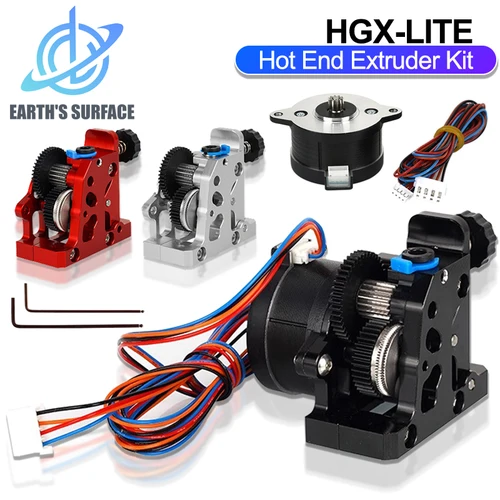 Extrusora de doble engranaje HGX-LITE-extrusora reductora de acero duro con Motor de alta velocidad para piezas de impresora 3D CR10 CR 10S Ender 3 V2
