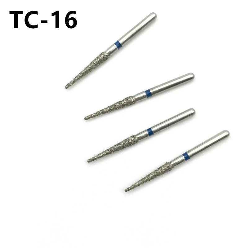 

10pcs/set Dental Diamond Burs For High Speed Handpiece Bur FG 1.6mm TC-16