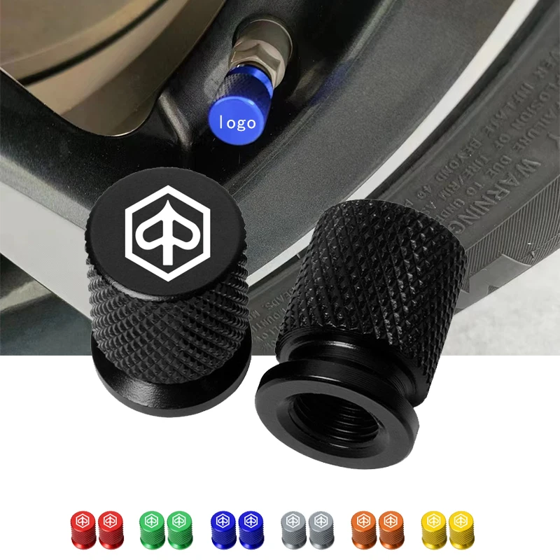 Tapas de cubierta de vástago de puerto de aire para motocicleta PIAGGIO Liberty125 MP3 500 Medley Beverly 300 ZIP50, accesorios de válvula de neumático de aluminio CNC