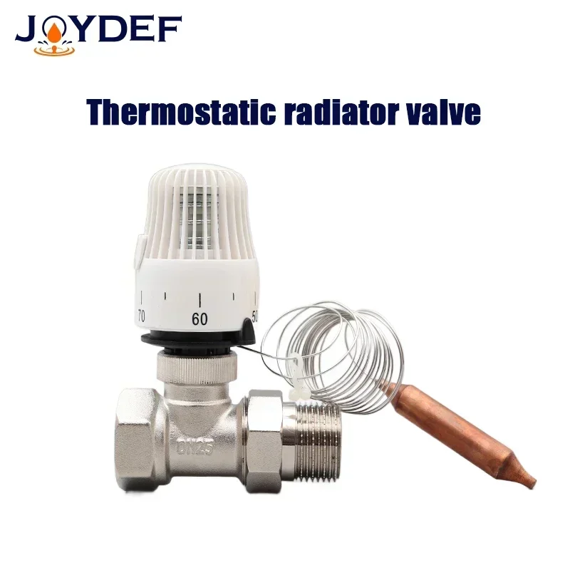 Energy saving 30-70 degree control Floor heating system thermostatic radiator valve M30*1.5 Remote controller Two way valve