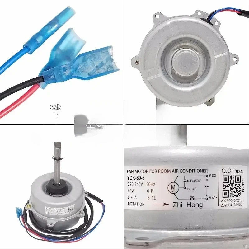 

New for Midea air conditioning motor 5p, external motor YDK-60-6, universal YDK60-6H, YDK60-6J