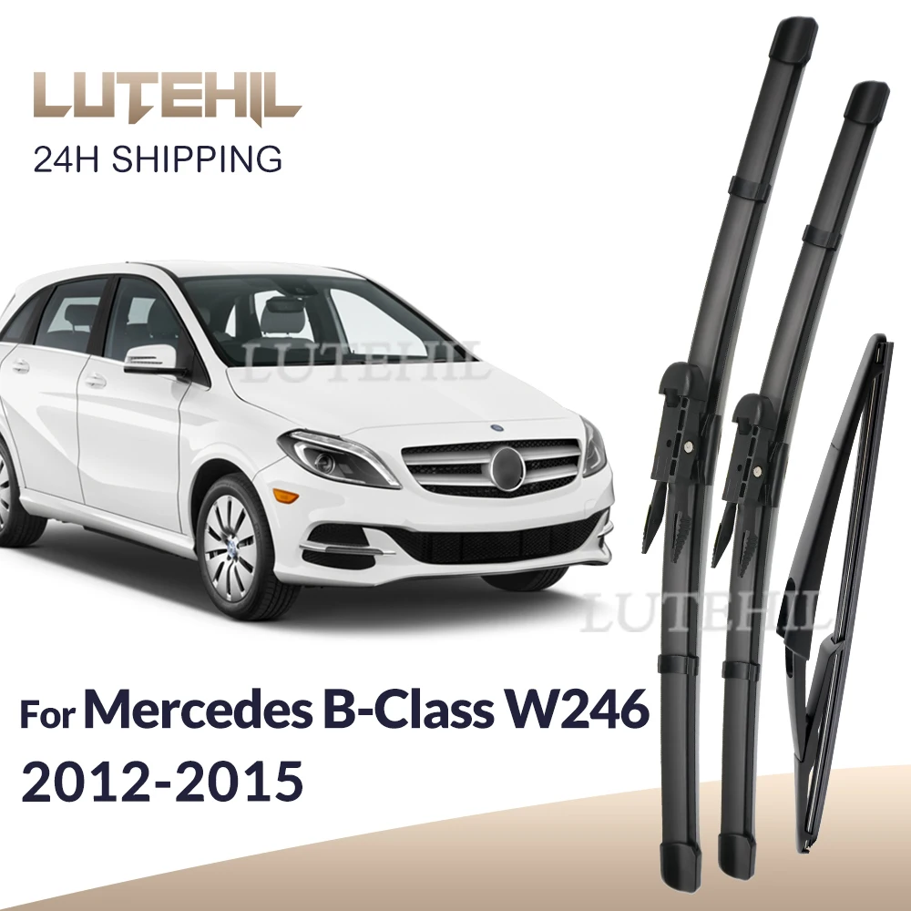 

For Mercedes Benz B-Class W246 2012-2015 2013 Wiper Front & Rear Wiper Blades Windshield Windscreen Window Brushes 26"+19"+10"