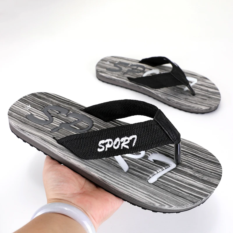 Hot Sale  Fashion Men\'s Summer Beach Sandals Leisure Outdoor Flip-Flops Indoor Home Lager Size Slippers 39-45#