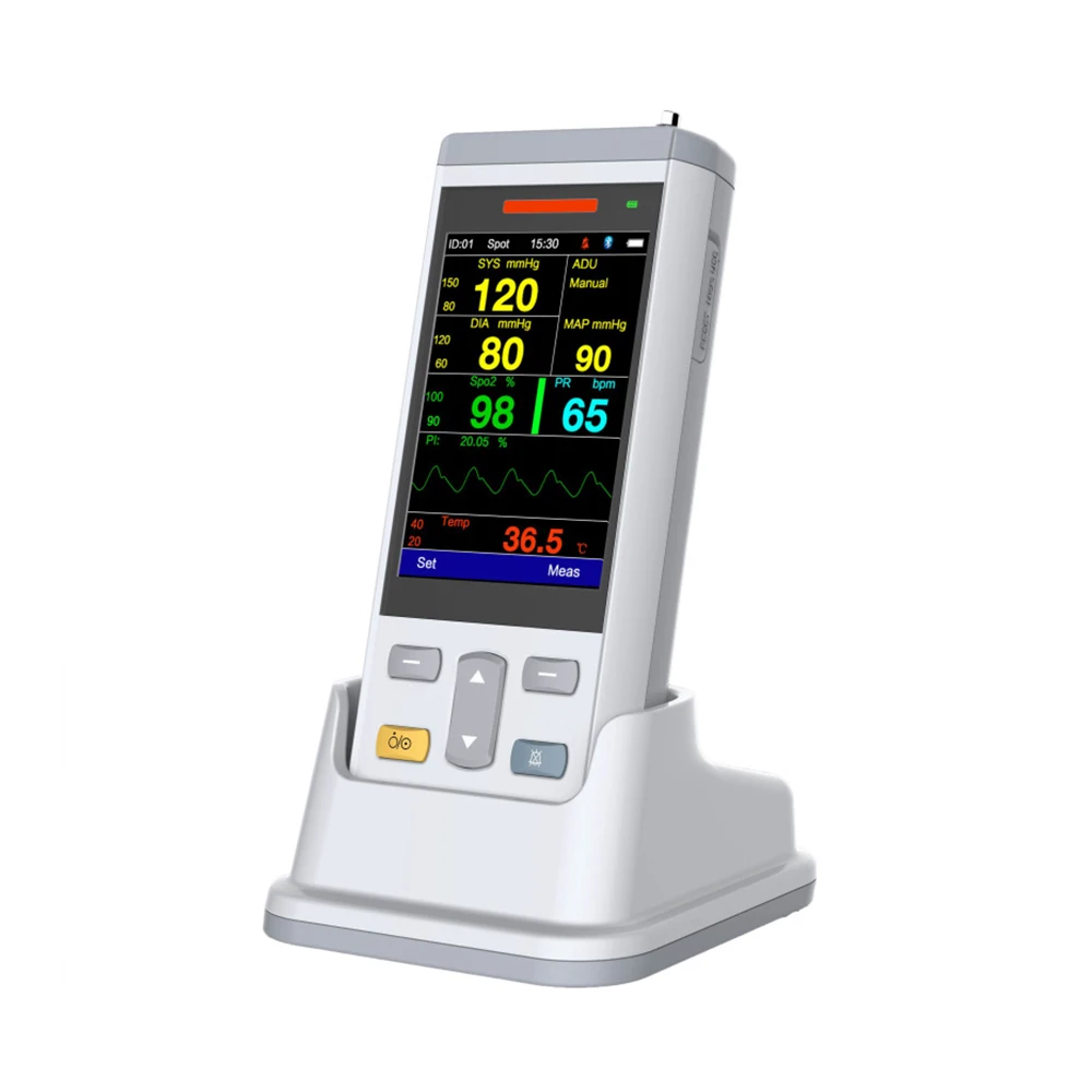 Portable Pet Monitor, Multi Parameter Handheld Monitor For Electrocardiogram, Blood Pressure, Temperature Detection