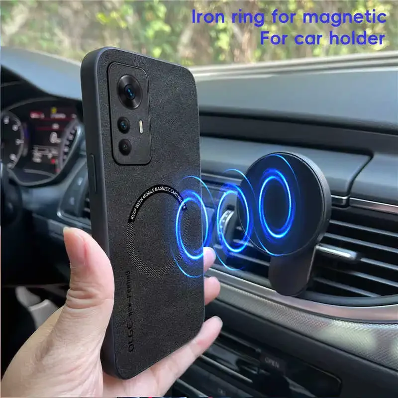 Magnetic Retro Leather Case For Xiaomi 12 Pro 12T Xiaomi12 Pro Xiaomi12T 5G Wireless Charging Phone Case Cover