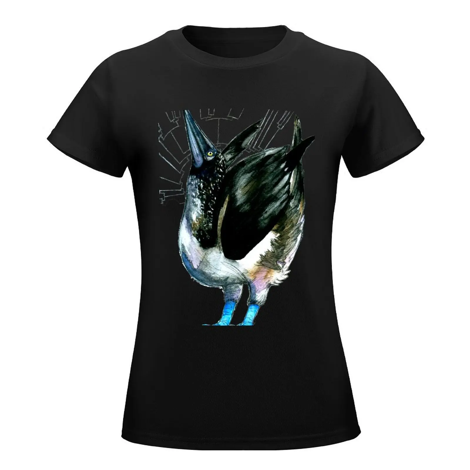 Blue Footed Booby T-Shirt aesthetic clothes kawaii clothes white t-shirt dress for Women sexy