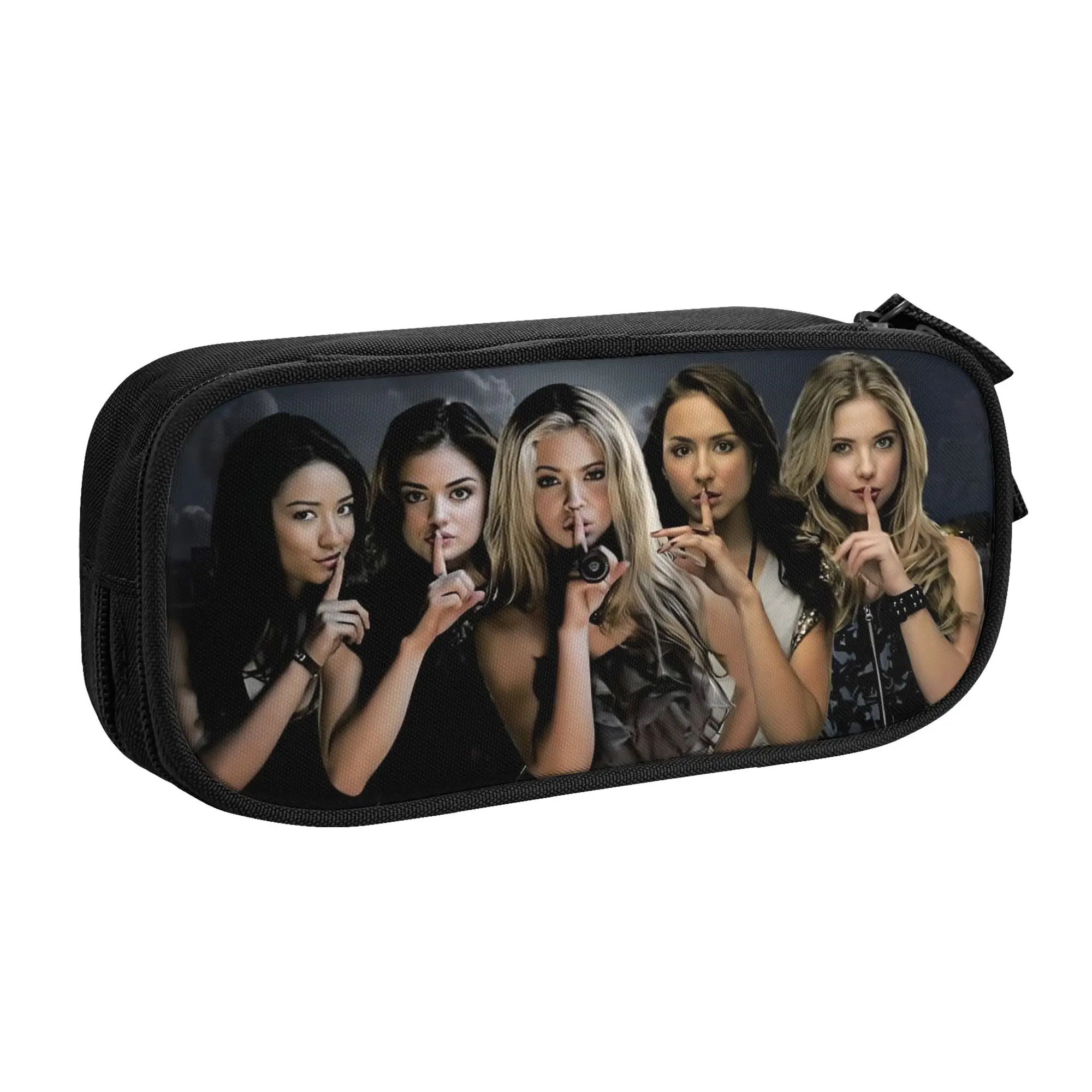 Pencil Cases P-Prettys American L-Littles Mystery L-Liarss TV  Kawaii Boys Girls Large Capacity Pencil Pouch Student School