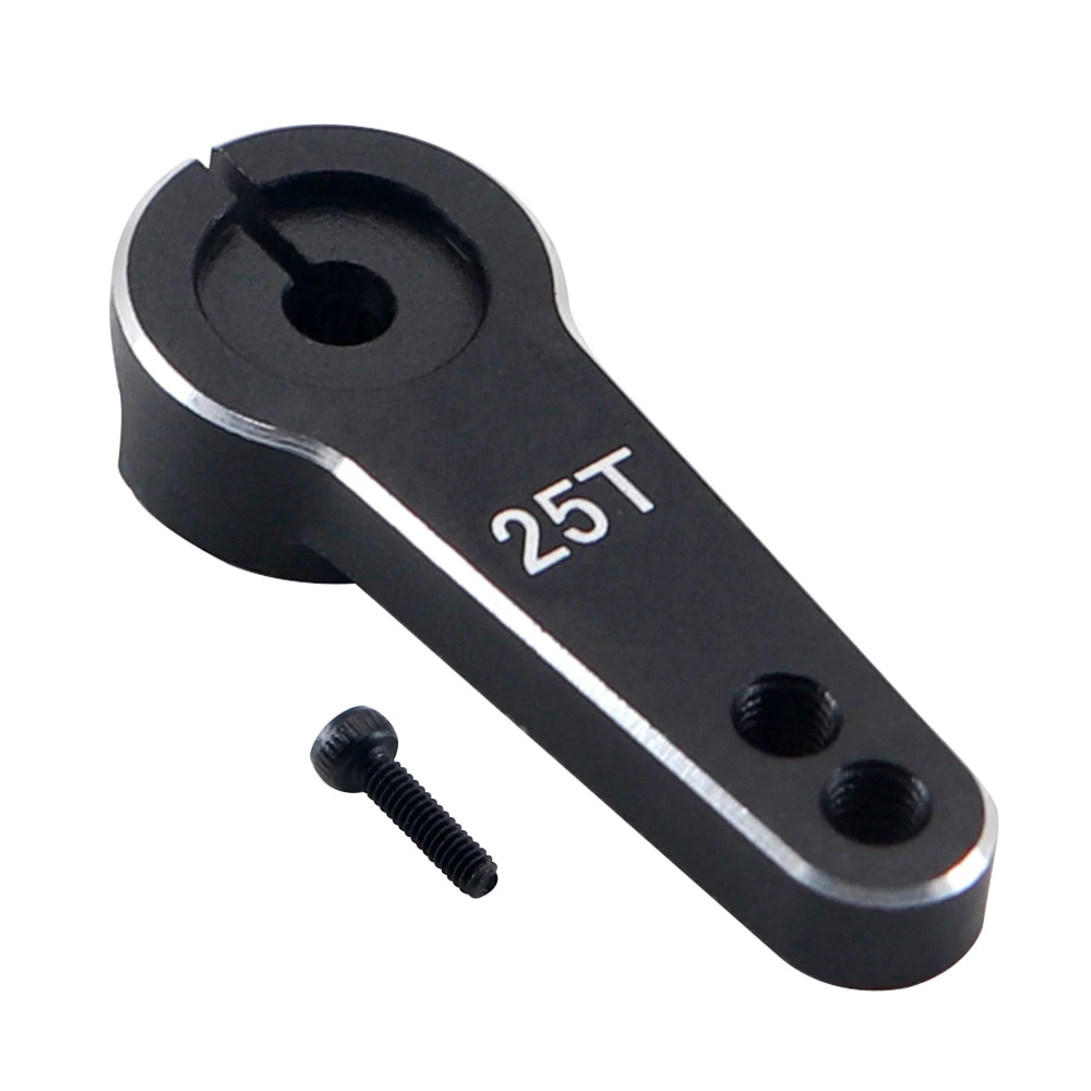 Ajrc 1 peça 35mm metal rc 25t dente braço servo de direção para carro crawler 1/10 rc traxxas trx4 trx6 scx10 axial d90 rgt peças de carro rc