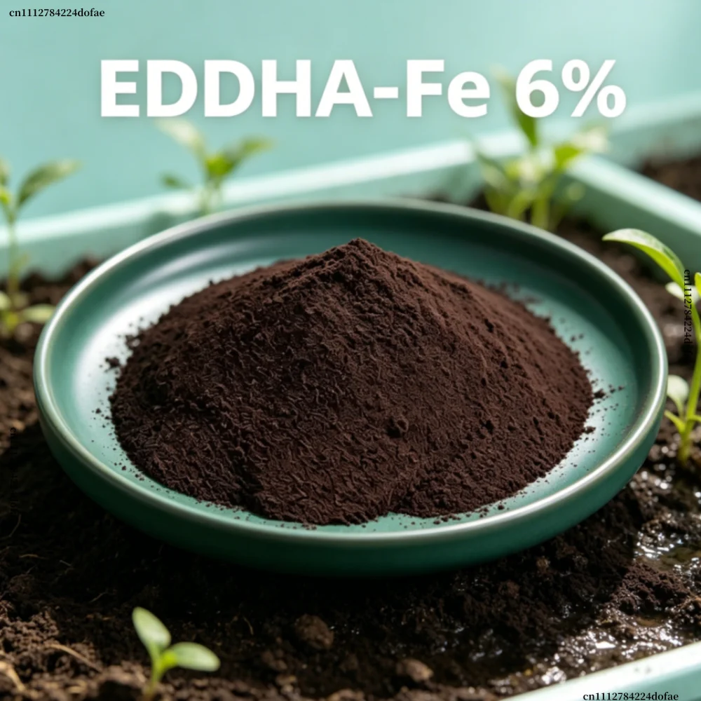 Factory Supply 6% EDDHA-Fe Chelated Iron Water Soluble Micronutrient Fertilizer Fast Correct Iron Deficiency Yellow Leaves For M