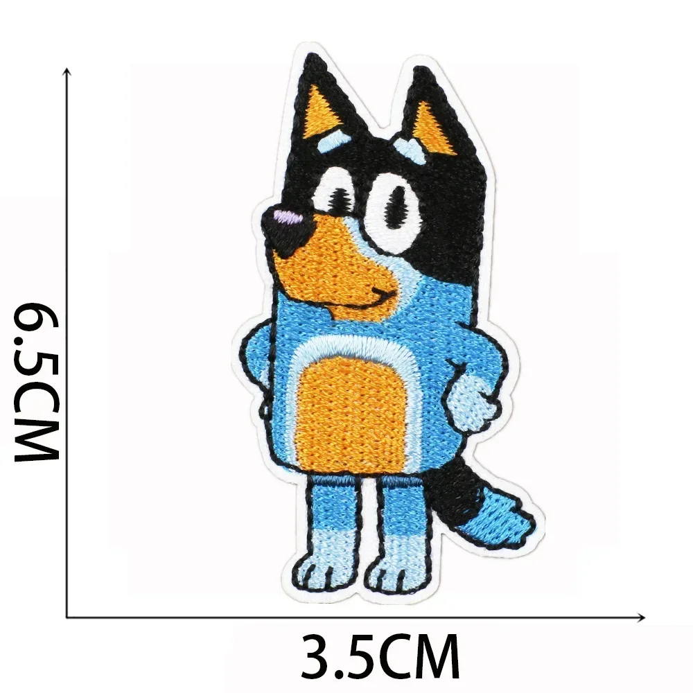 Cartoon Anime Blueyes Patches for Clothing Patch on Clothes Bingoes DIY Jeans Accessories Iron-on Embroidery Patch Decoration