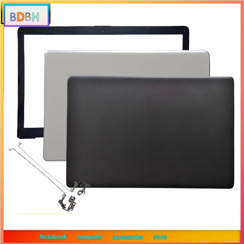 New Laptop Back Cover 17 BS 17 AK Series Top Cover Bezel Hinge Silver Black Laptop Parts