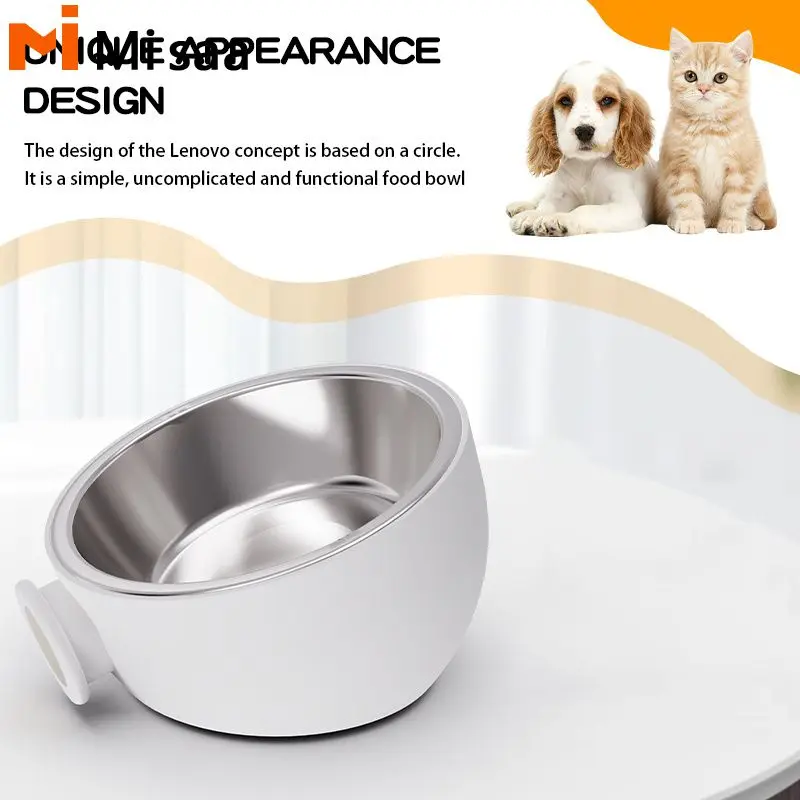 

Stainless Steel Bowl Adjustable Height Easy To Carry Durable Sanitary Pet Supplies Pet Bowl Spill Prevention Convenient Pet Food