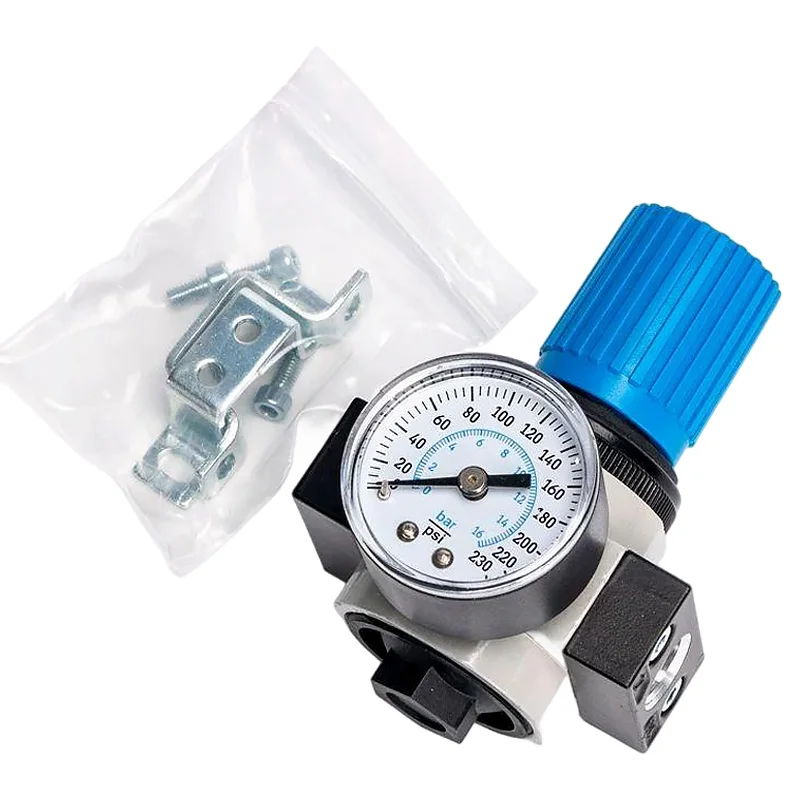 LR-G1l8-MINI High-quality Pneumatic Air Pressure Regulator 1/8 1/4 3/8 Inch Type With Pressure Gauge Air Source Treatment Units