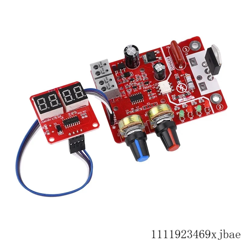 

AC9-12V DIY NY-D01 Control Board 40A/100A Spot Welding Machine Control Board Welder Panel Adjust Time Current Digital Display