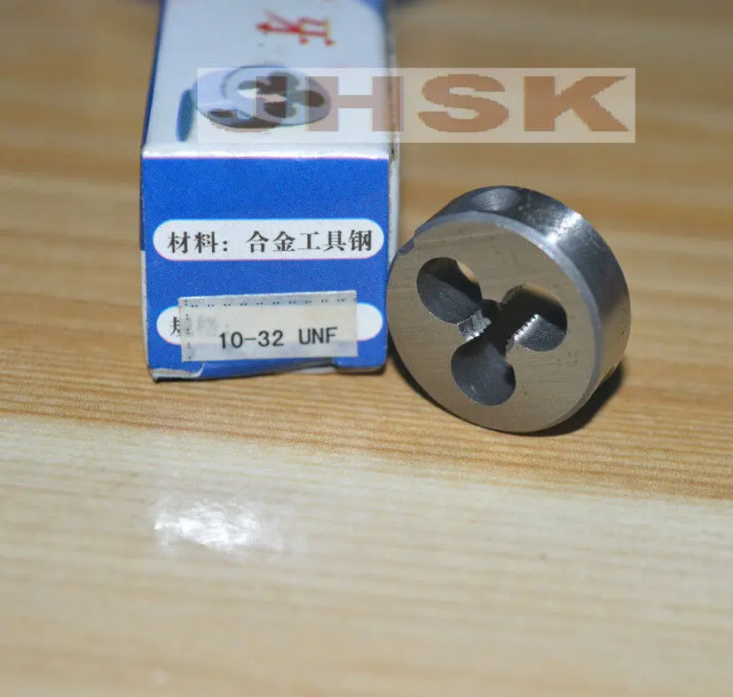 2pcs HSS Right Hand Die 10#-32UNF Dies Threading 10-32UNF 10 -32