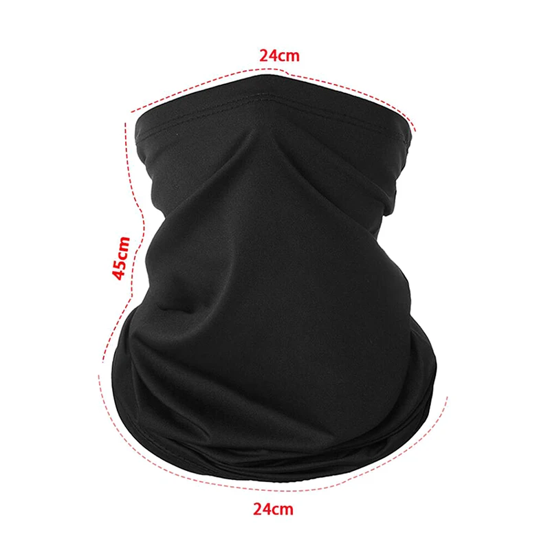 1 ชิ้นป้องกันฝุ่นสีทึบ HeadScarf เดินป่าขี่จักรยานตกปลา Face Shield Bandana Breathable คอ Gaiter สําหรับผู้ชายผู้หญิง