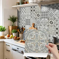 Self-Adhesive Wall Tile Decals, Peel and Stick Tile Stickers, Waterproof Backsplash Stickers for Kitchen Bathroom Decor, 24Pcs 2