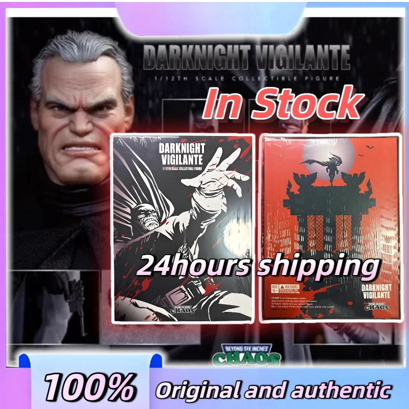 Auf Lager 100 % Original Chaos Darknight Vigilante Batman Schwarz 1/12 CHAOS 002 Anime Action Collection Figuren Modell Spielzeug