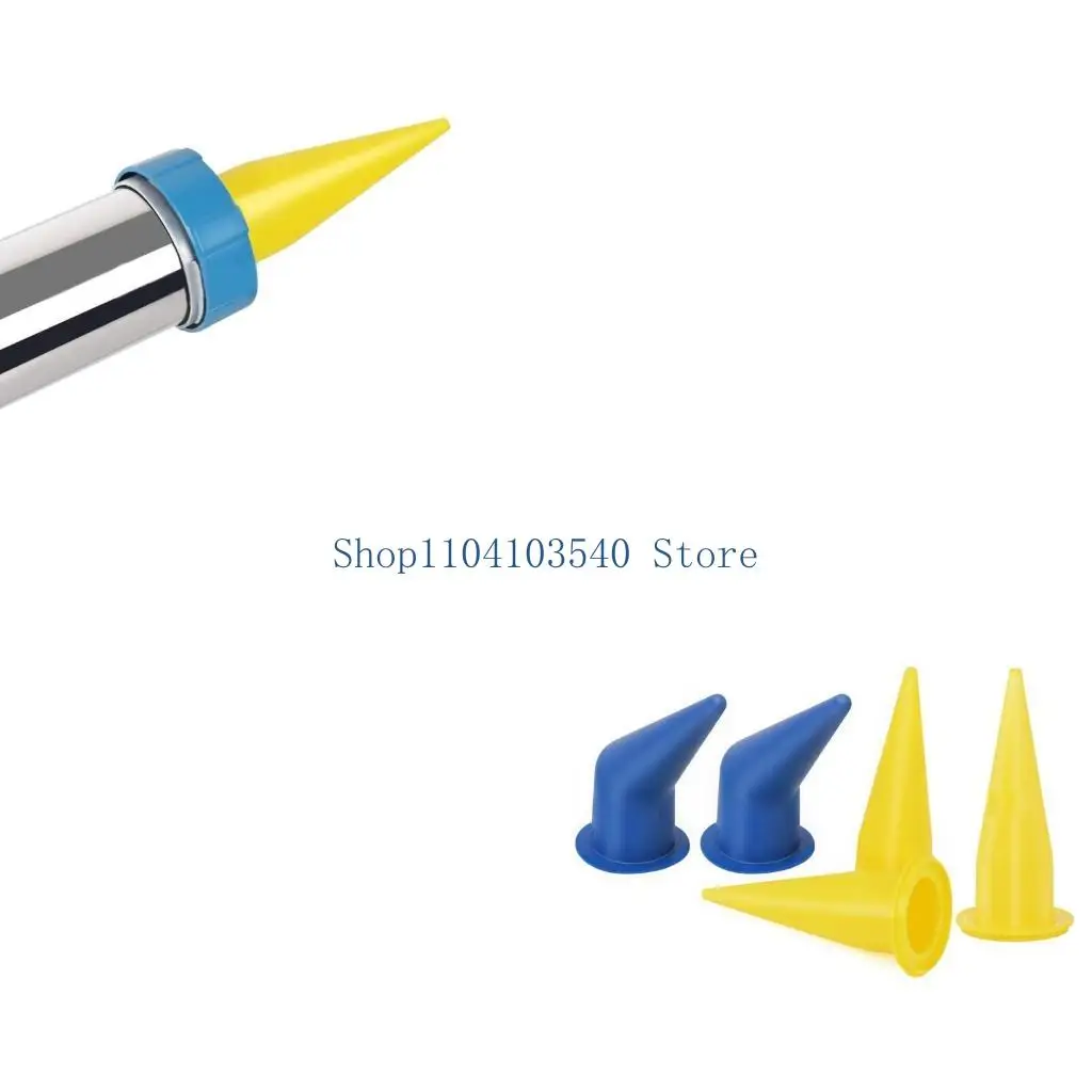 02DC Caulking Guns Nozzles Spare Nozzle Tube Nozzle Caps Re-Sealable Cartridge Spare Nozzles Screw Cover