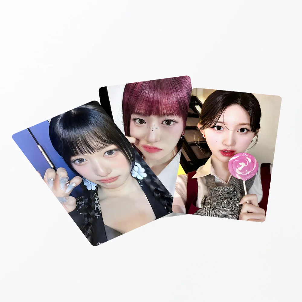 Imagem -06 - Kpop Idol Girl Novidades Album Lomo Cards Wonyoung Rei Jogo Yujin Jogo Leeseo Cartão Postal hd Photocards Presente para os Fãs 55 Pcs por Conjunto