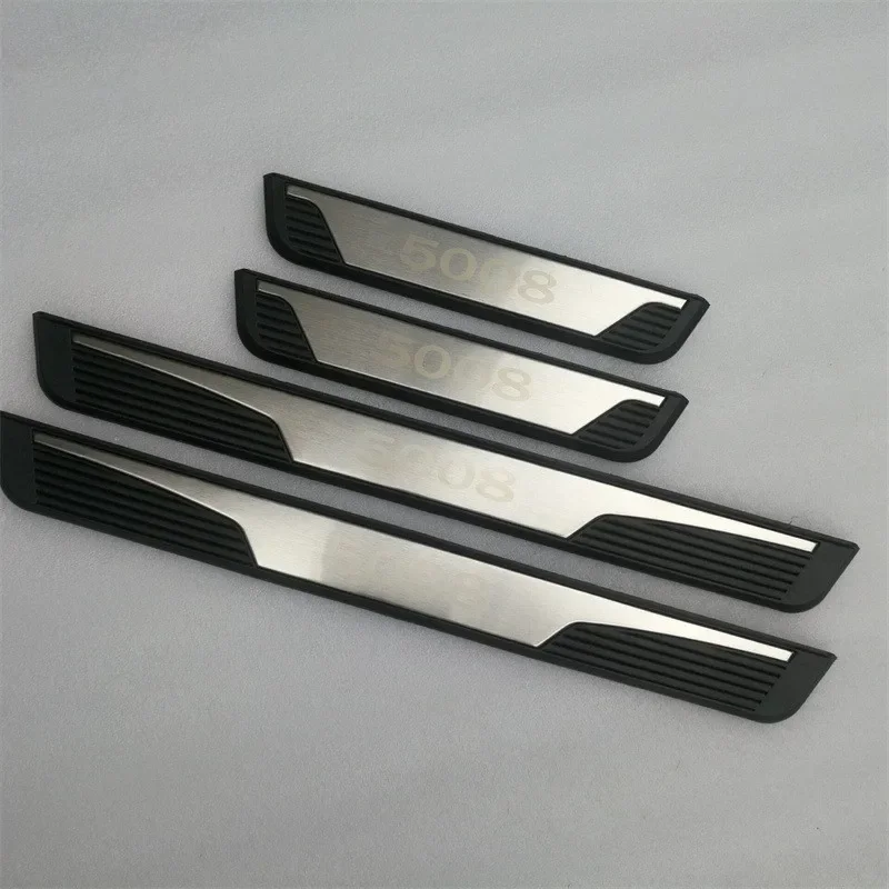 

For Peugeot 5008 2016-2020 car welcome pedal threshold guard plate Anti-scratch protection decoration car accessories