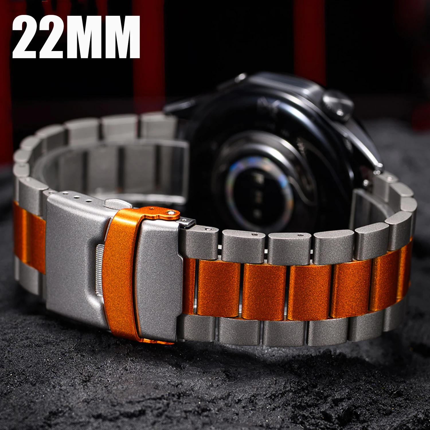 22Mm Metal Strap Fo… - image