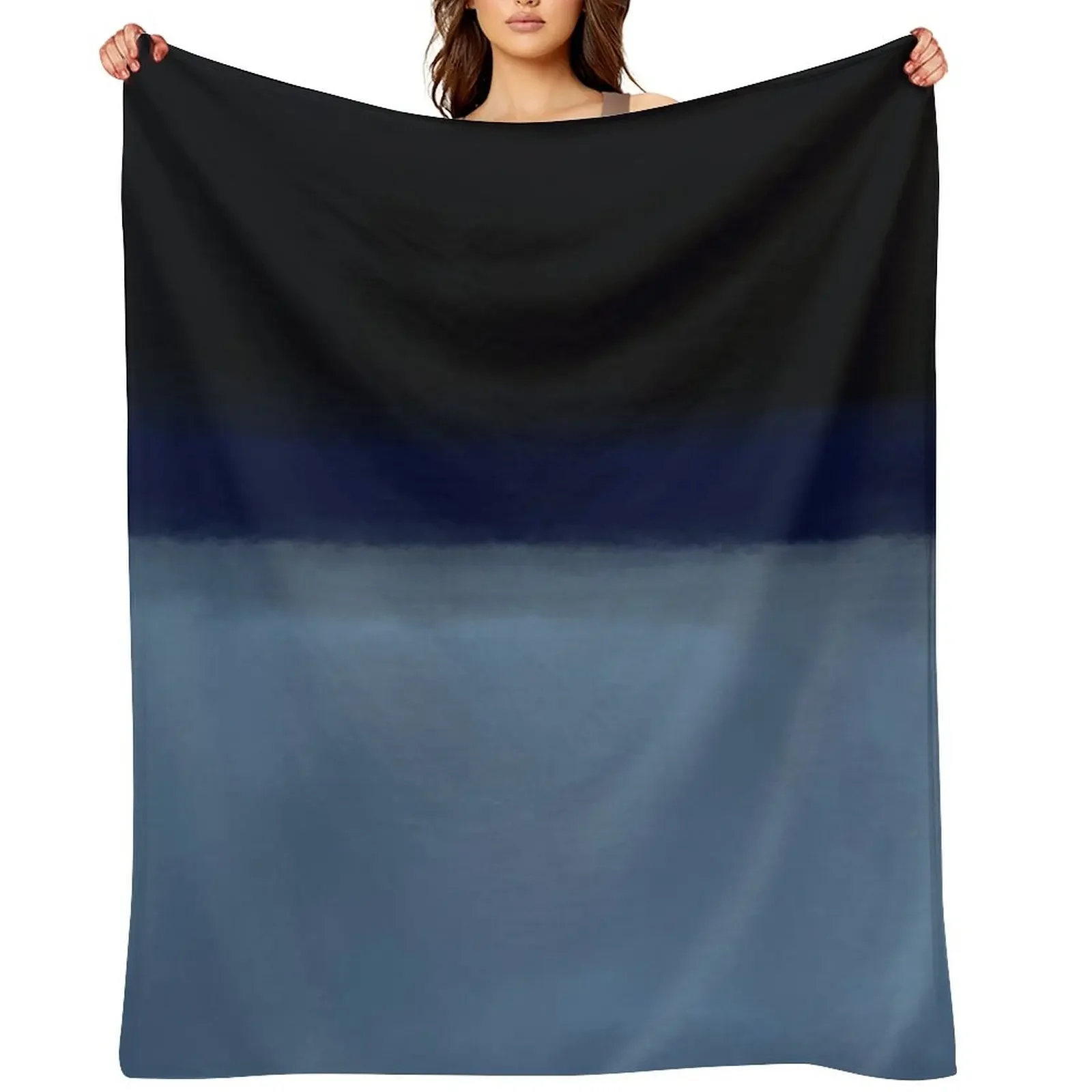 

Rothko Inspired Throw Blanket Custom Luxury Design Perfect for Home Beach Halloween Special